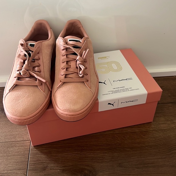 Puma Shoes - Brand new limited edition MAC cosmetics x PUMA suede crème d’nude sneakers W8